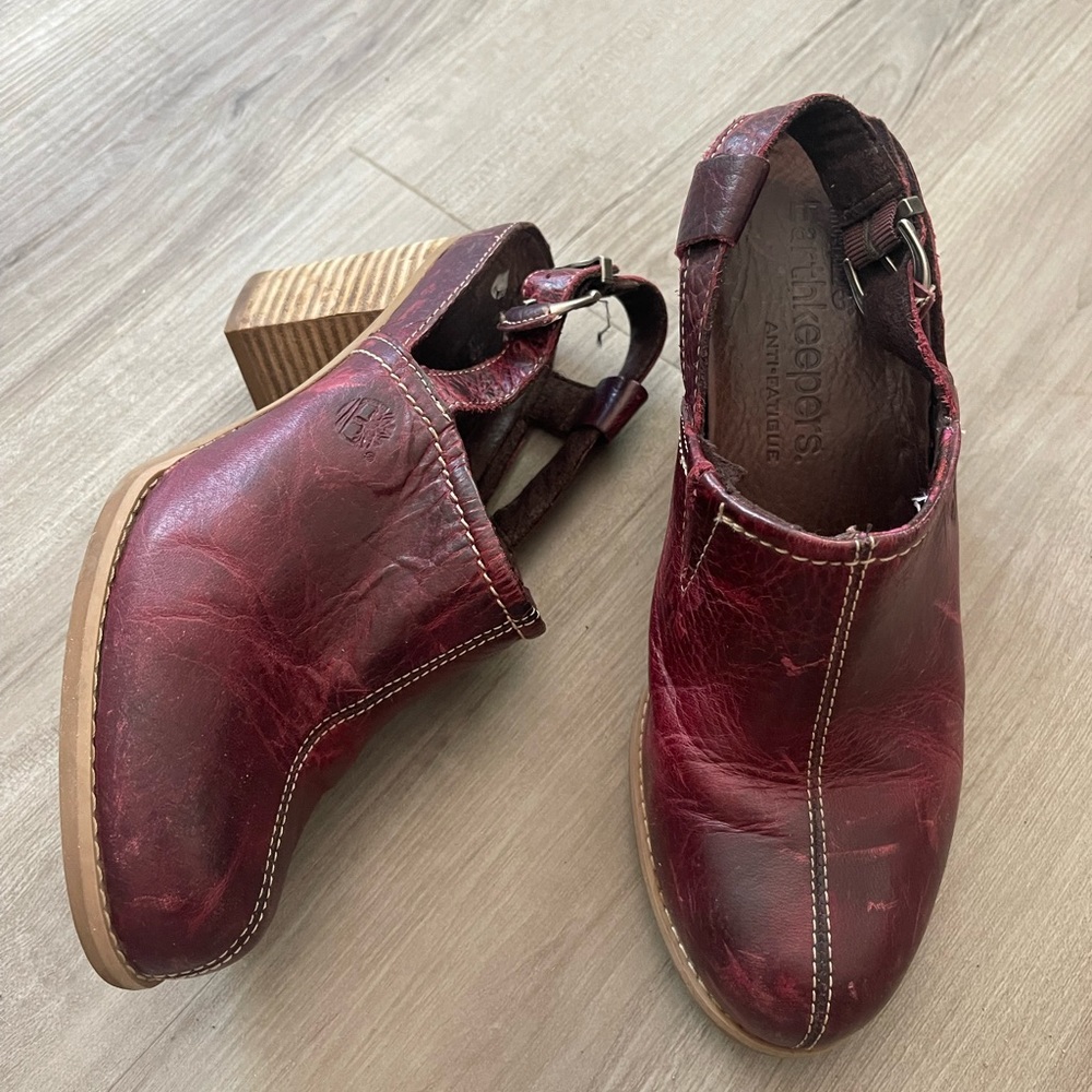 EUC TIMBERLAND EARTH-KEEPER BEAUTIFUL LEATHER BOOTIES. ANTI FATIGUE - Picture 2 of 2